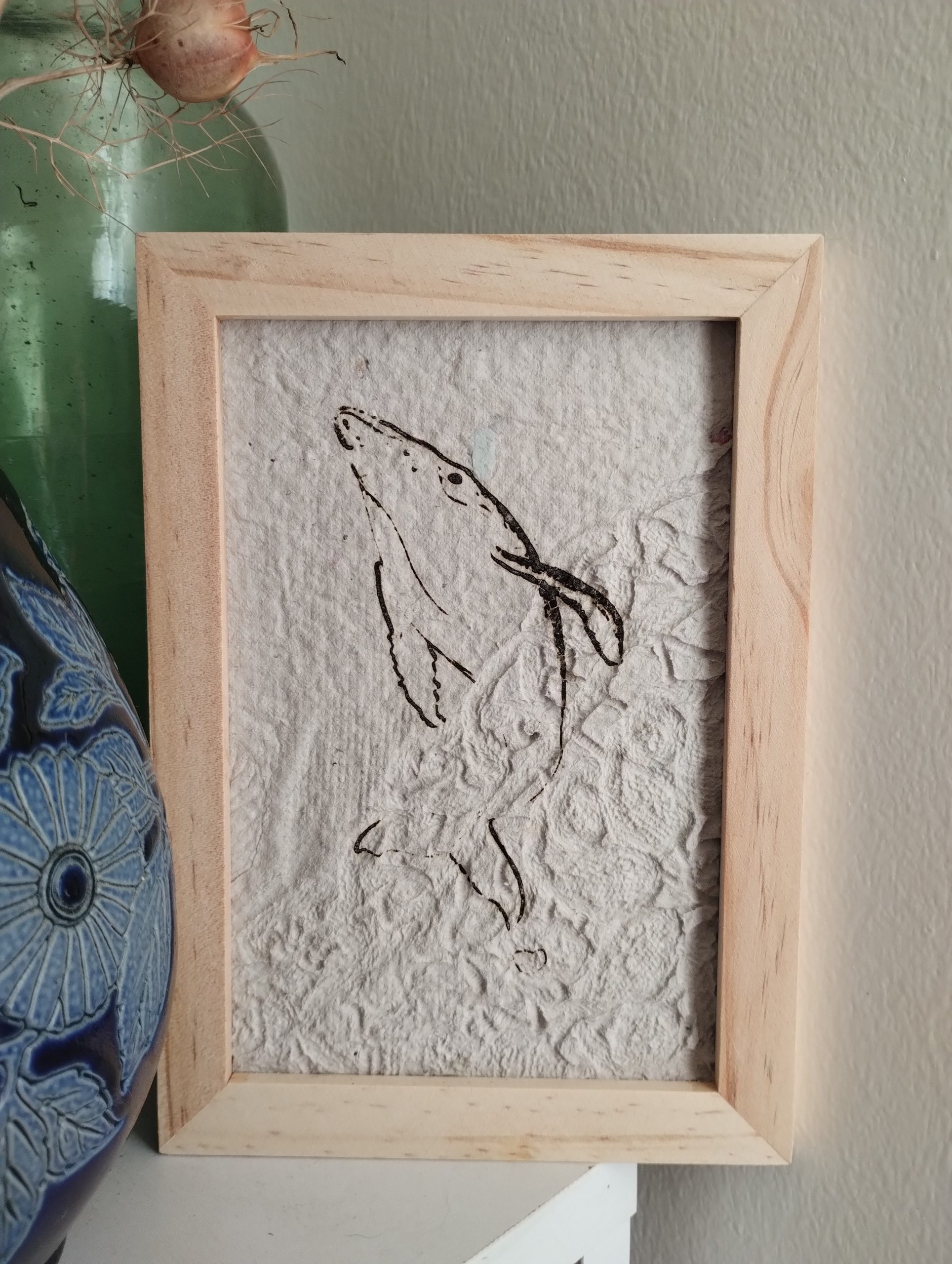 Baleine et gaufrage napperon en dentelle
