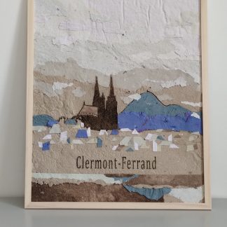 tableau grand format de la cathédrale de Clermont-Ferrand utilisé pour la galerie