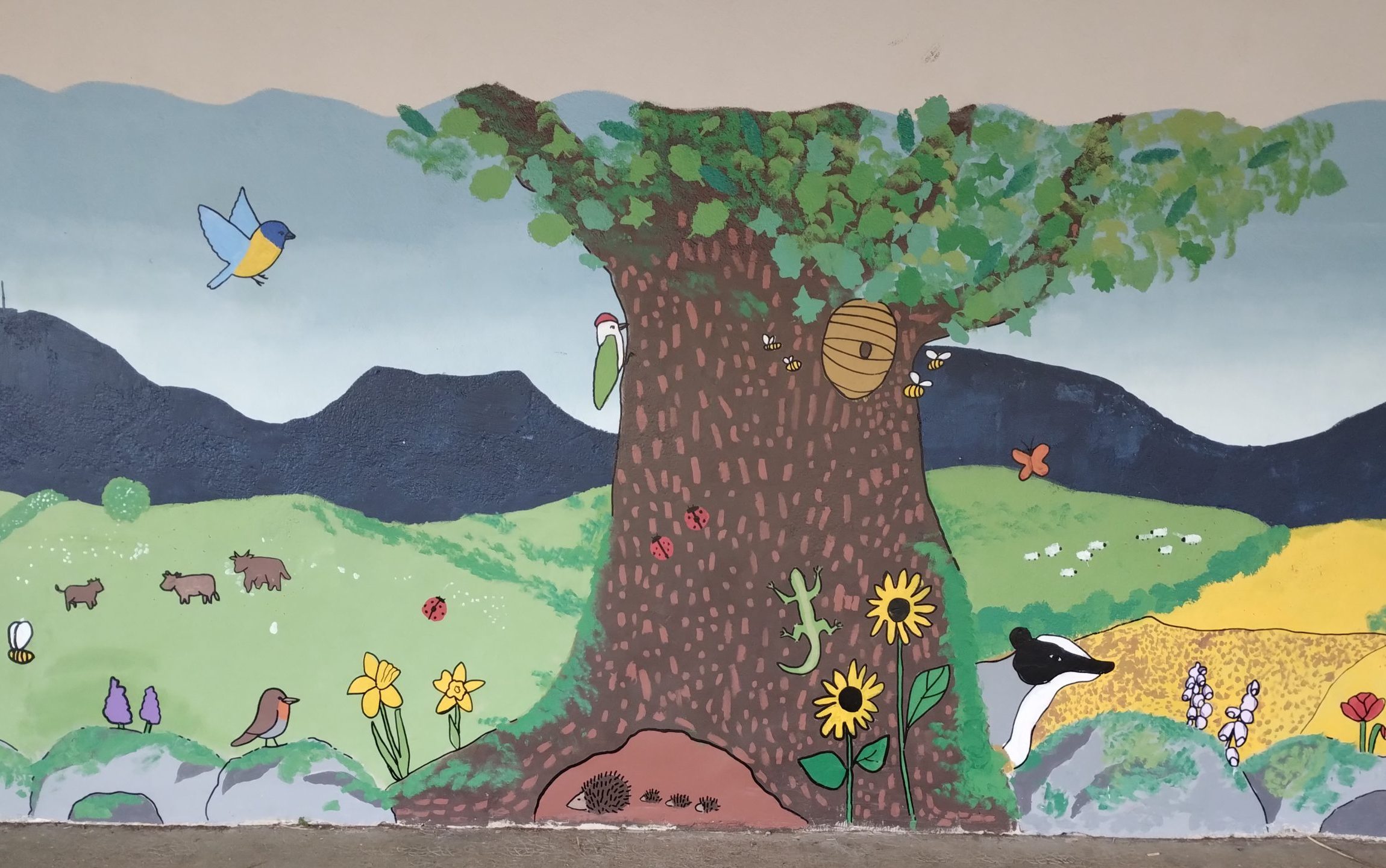 Fresque printemps et ete à moulet marcenat