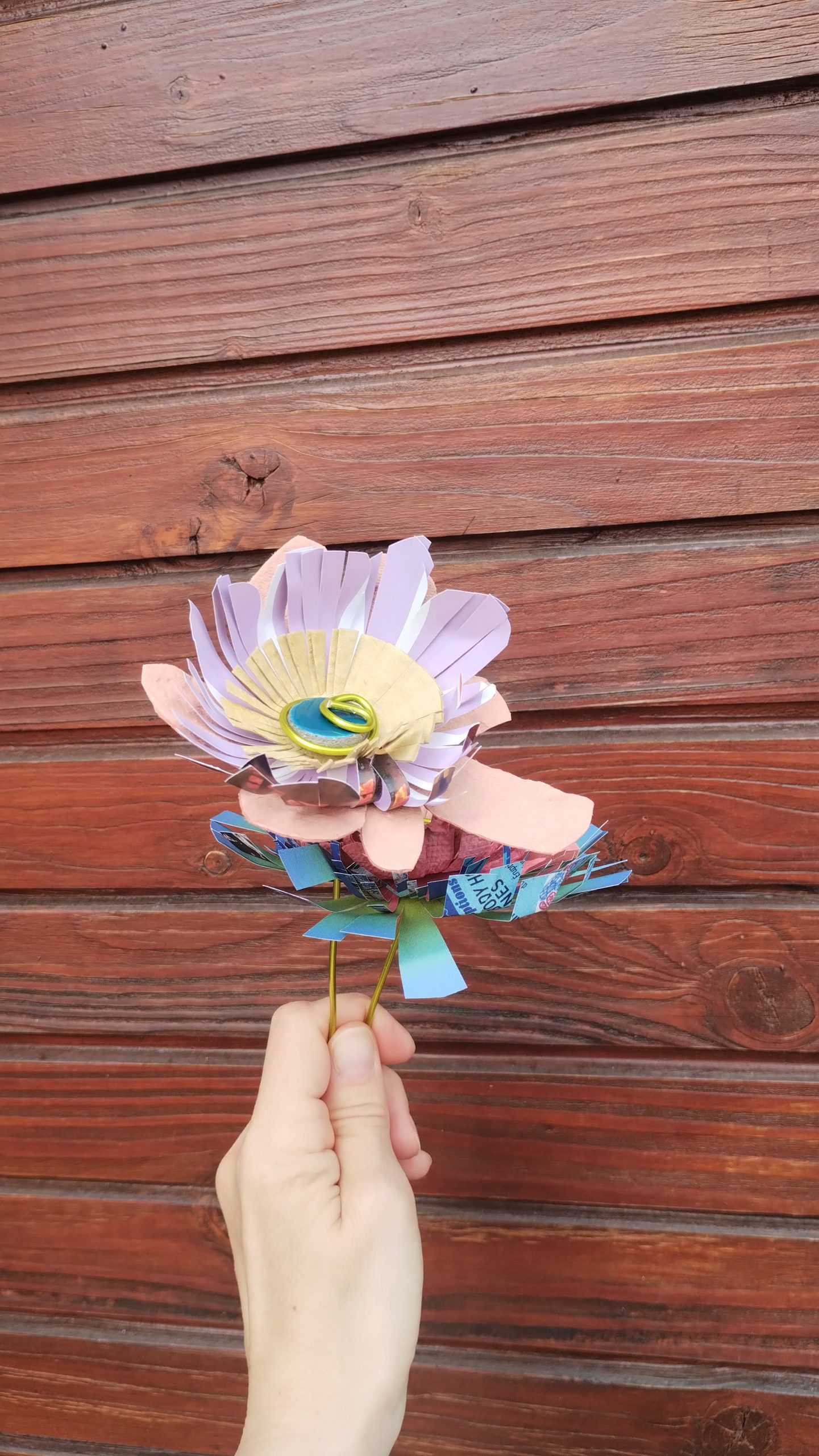 bouquet de fleurs de lave émaillée