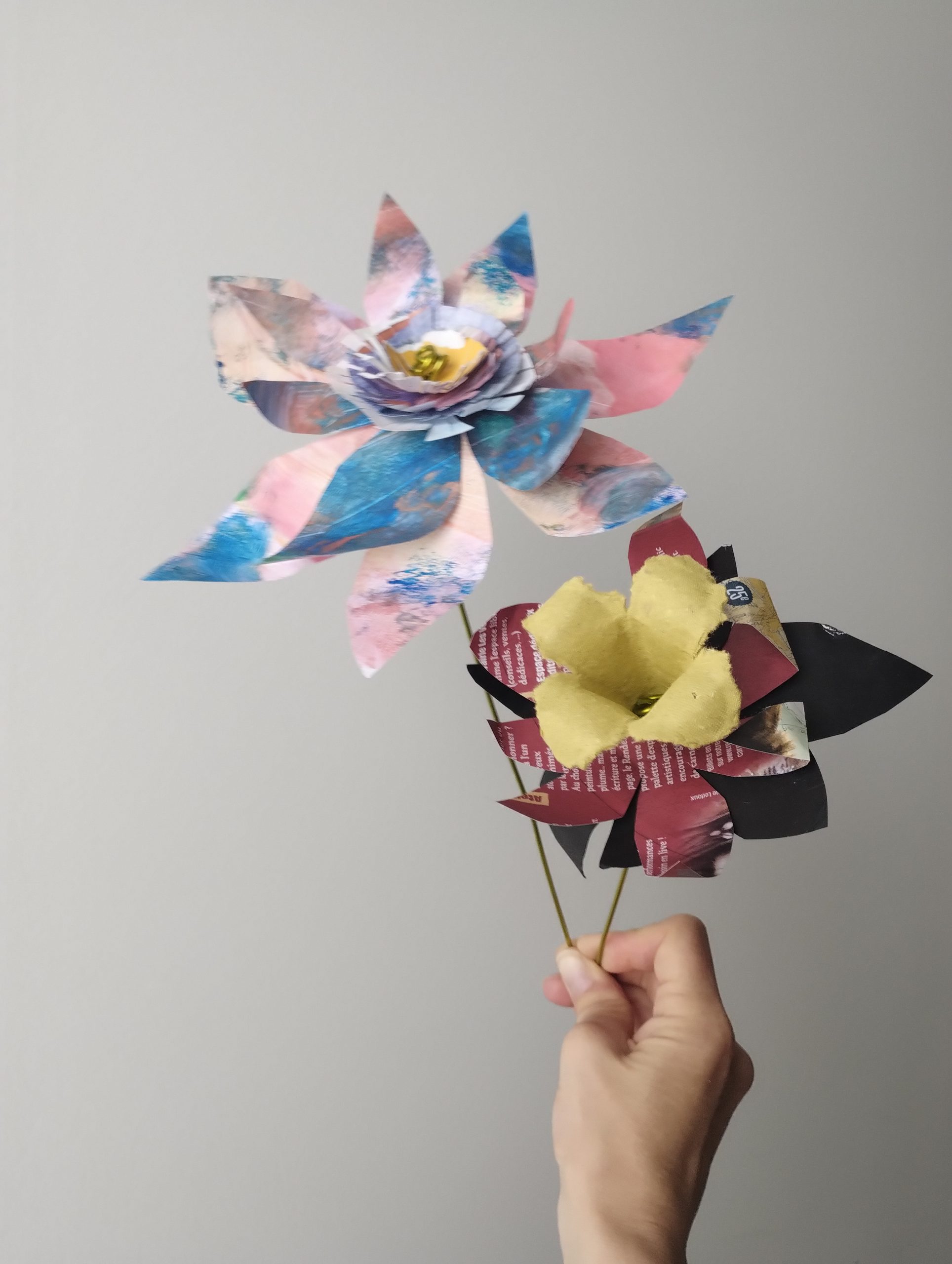 bouquet de fleur en papier divers