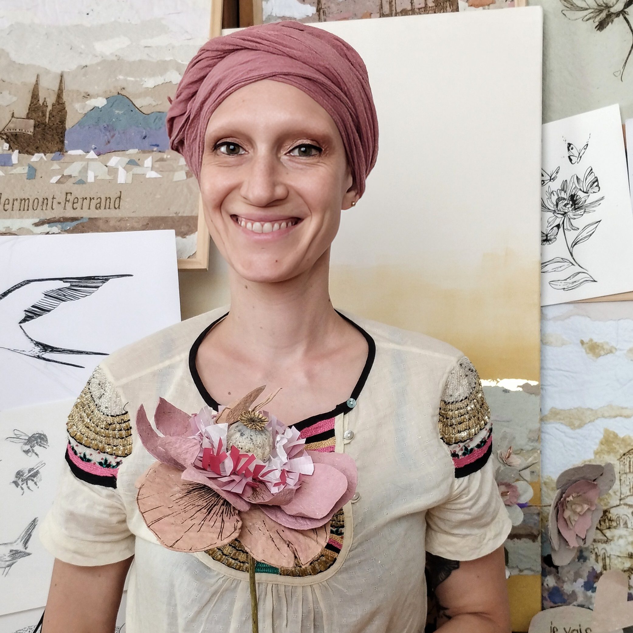 Portrait d'artiste. Alice Becker dite Accords Bois&eacute;s